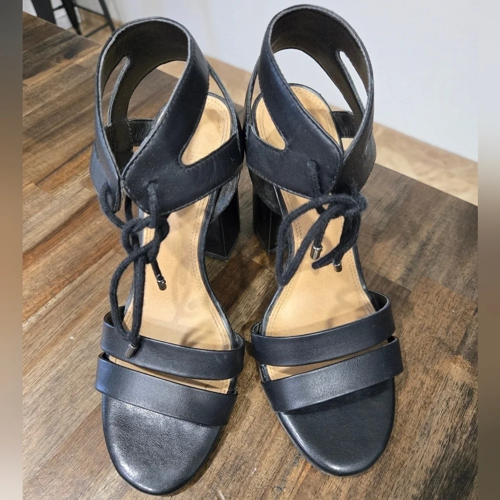Gianni Bini Black After Hours Strappy Heeled Sandals